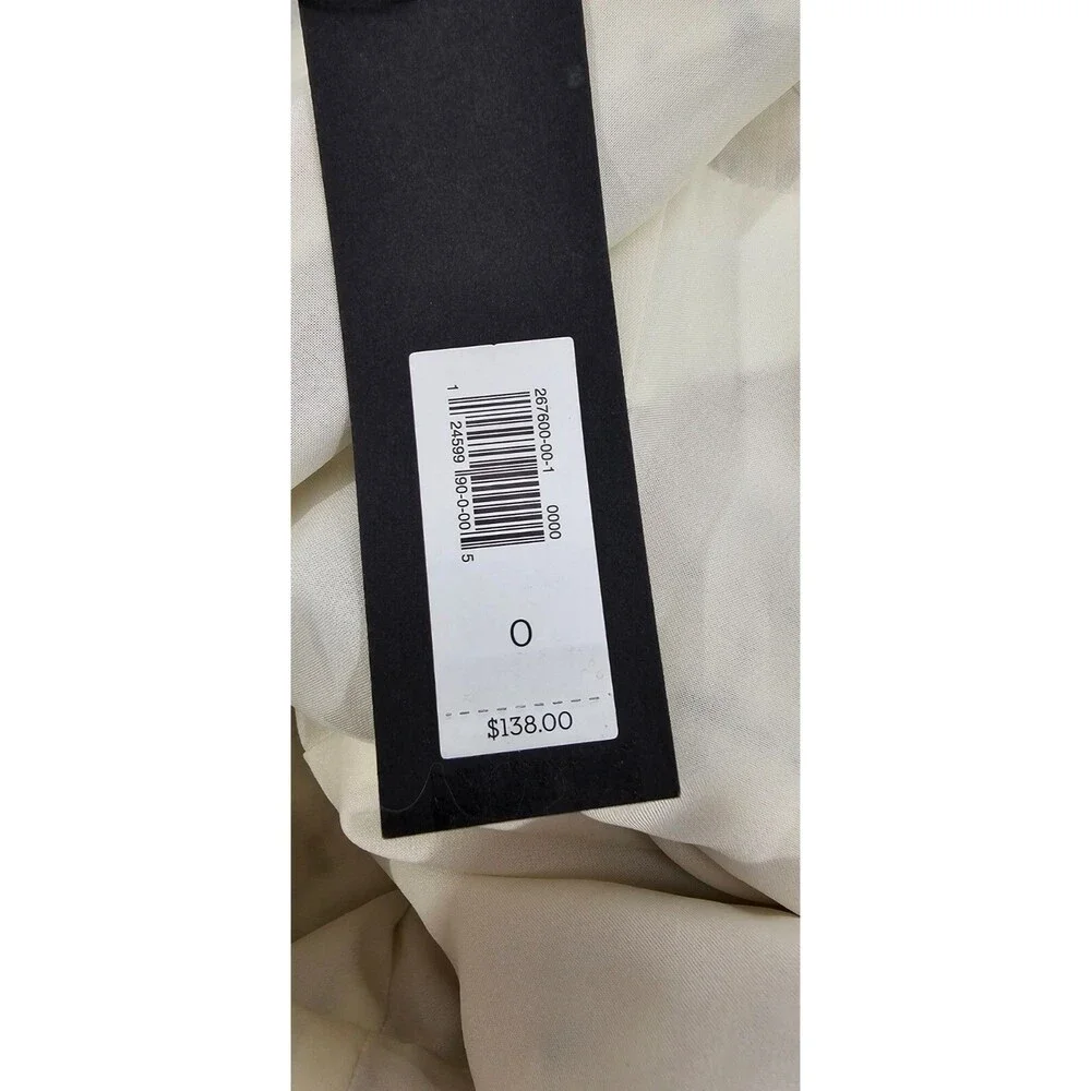 New Banana Republic Women's Mini Dress Ivory Tweed Halter Twee Mod Preppy Size 0 - Picture 10 of 16